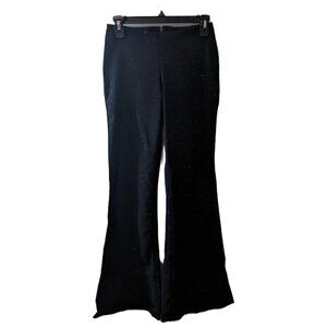 VINTAGE Y2K Garage Black Sparkle Flare Pants Club Bell Bottom Party Glitter 5/6